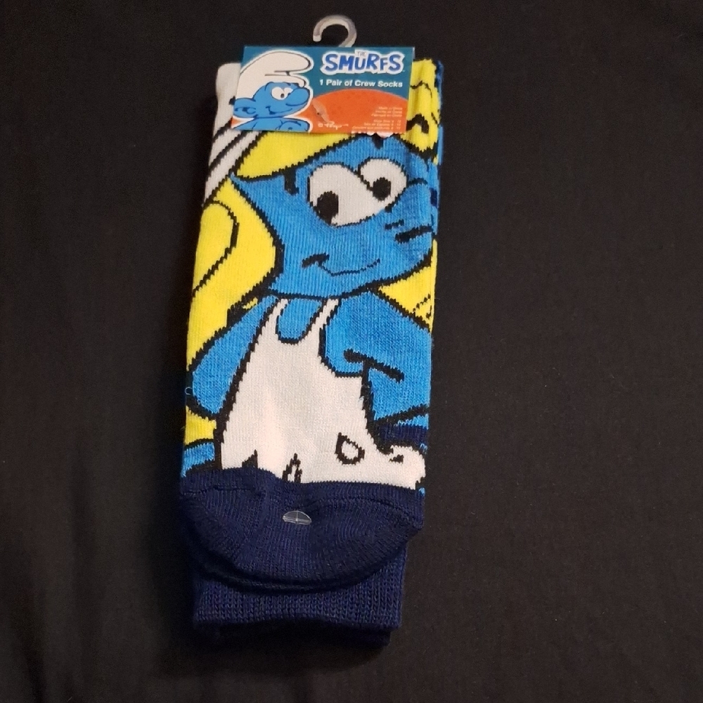 Socks $8 Ea Or 3 For $20 Smurfs Character Crew Socks